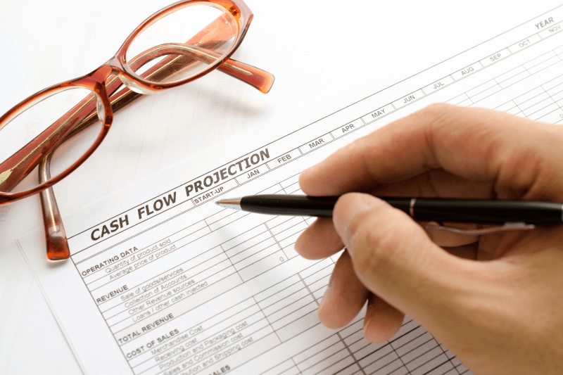fluxo de caixa projetado - investor