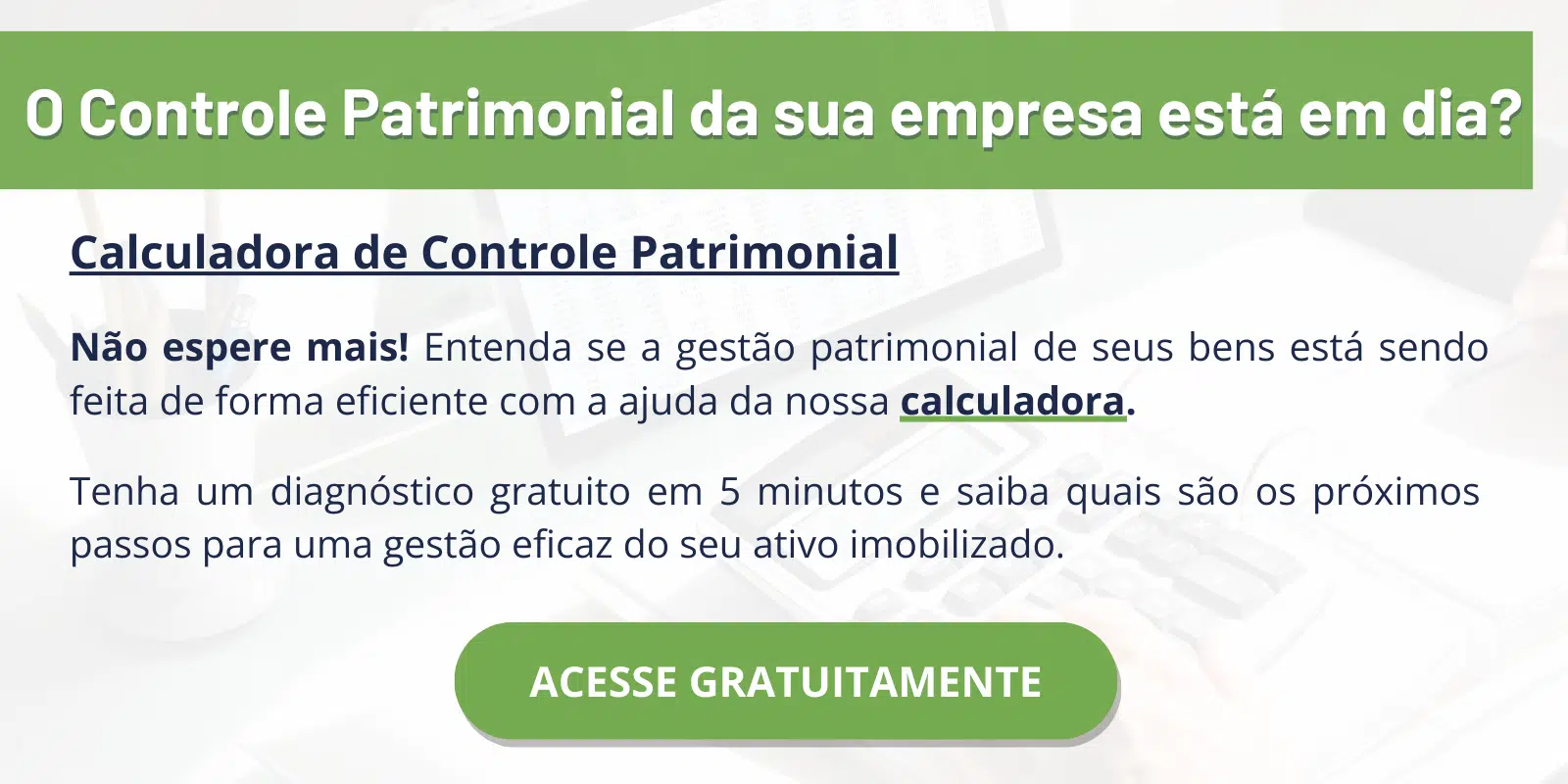 ativo imobilizado e controle patrimonial